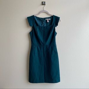 Love 21 Contemporary Collection Green Work Sheath Dress Sz XS